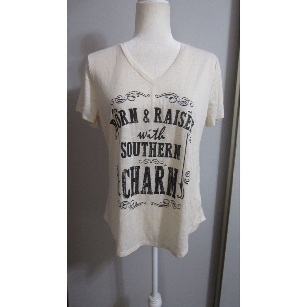 Mic & Jax Medium Linen Southern Charm T-Shirt